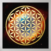 LEVENSSTROOM - Gesacreerd symbool voor meetkunde v Folie Afdrukken (Voorkant)