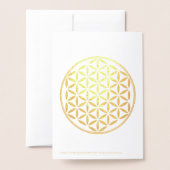LEVENSSTROOM - Gesacreerd symbool voor meetkunde v Folie Kaarten (Met envelop)