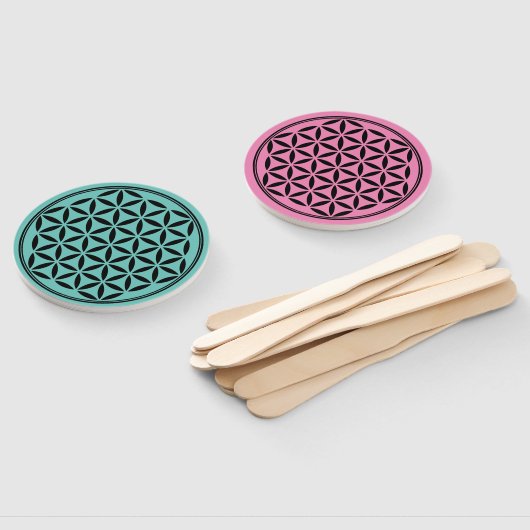 LEVENSSTROOM - Gesacreerd symbool voor meetkunde v Handwaaier (Niet-gemonteerd)