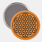 LEVENSSTROOM - Gesacreerd symbool voor meetkunde v Magneet (Voorkant / Achterkant)