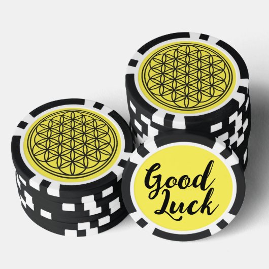 LEVENSSTROOM - Gesacreerd symbool voor meetkunde v Poker Chips (Opstapeling)