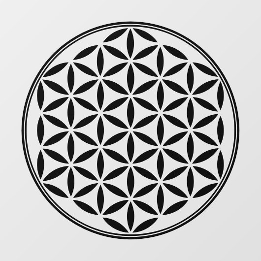 LEVENSSTROOM - Gesacreerd symbool voor meetkunde v Raamsticker (Vel)