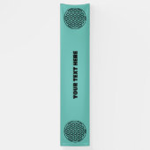 LEVENSSTROOM - Gesacreerd symbool voor meetkunde v Spandoek (Verticaal)
