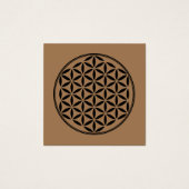 LEVENSSTROOM - Gesacreerd symbool voor meetkunde v Vierkante Visitekaartjes (Voorkant)