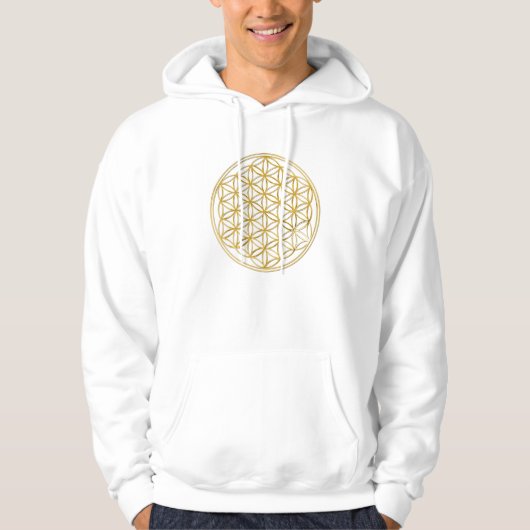 LEVENSSTROOM - goud Hoodie (Voorkant)