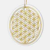 LEVENSSTROOM - goud Keramisch Ornament (Links)