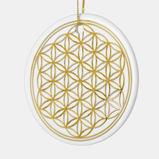 LEVENSSTROOM - goud Keramisch Ornament (Links)