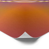 LEVENSSTROOM - goud Poster (Hoek)