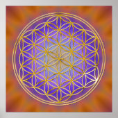 LEVENSSTROOM - goud Poster (Voorkant)