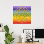LEVENSSTROOM - goud Poster (Thuiskantoor)