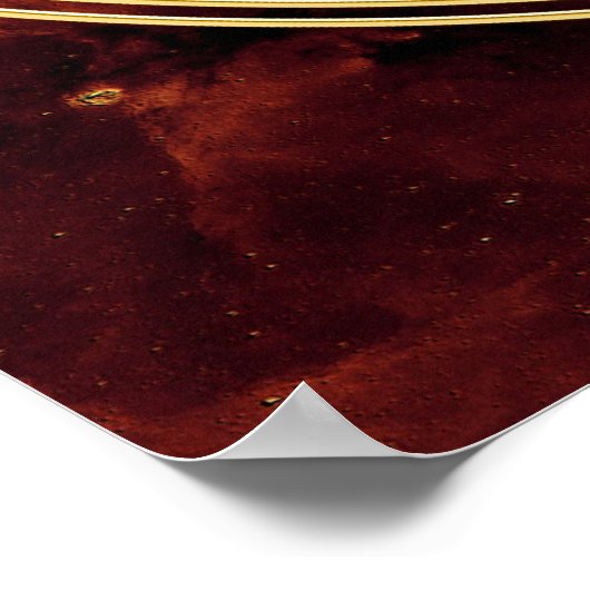 LEVENSSTROOM - goud Poster (Hoek)