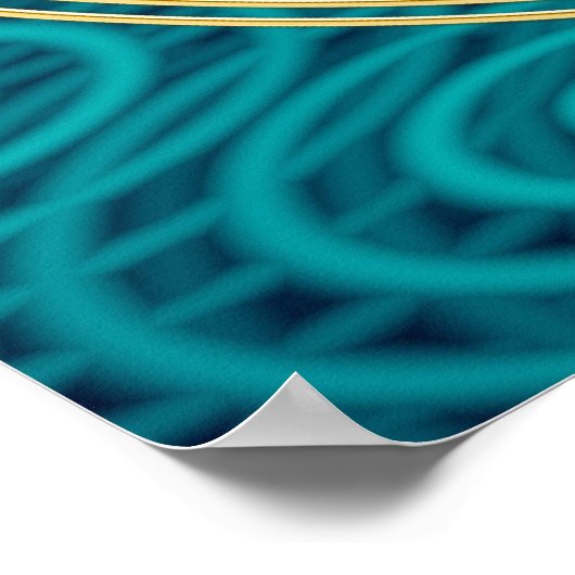 LEVENSSTROOM - goud Poster (Hoek)