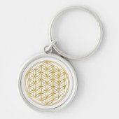 LEVENSSTROOM - goud Sleutelhanger (Voorkant)