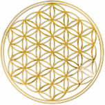 LEVENSSTROOM - goud Staand Fotobeeldje<br><div class="desc">Spiritueel SymboolART van EDDA Fröhlich | De "Flower of Life" is de oorspronkelijke taal van het universum; vormen,  geometrie,  getallen en verhoudingen. Het straalt harmonie en perfectie van de heilige meetkunde uit en staat voor oneindigheid en perfecte orde.</div>