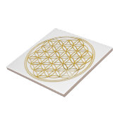 LEVENSSTROOM - goud Tegeltje (Zijkant)