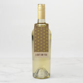 LEVENSSTROOM - gouden vormgeving Flessenhanger (Op fles)