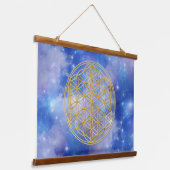 LEVENSSTROOM - Heilige Geometrie Golden Style Hangend Wandkleed (Gebogen)