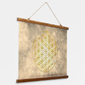 LEVENSSTROOM - Heilige Geometrie Golden Style Hangend Wandkleed (Gebogen)