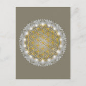 LEVENSSTROOM - Heilige Geometrie Licht 1 Briefkaart (Voorkant)