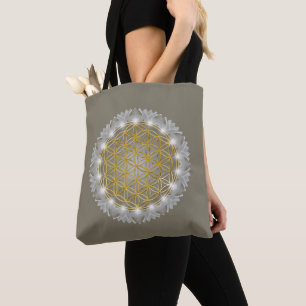LEVENSSTROOM - Heilige Geometrie Licht 1 Tote Bag