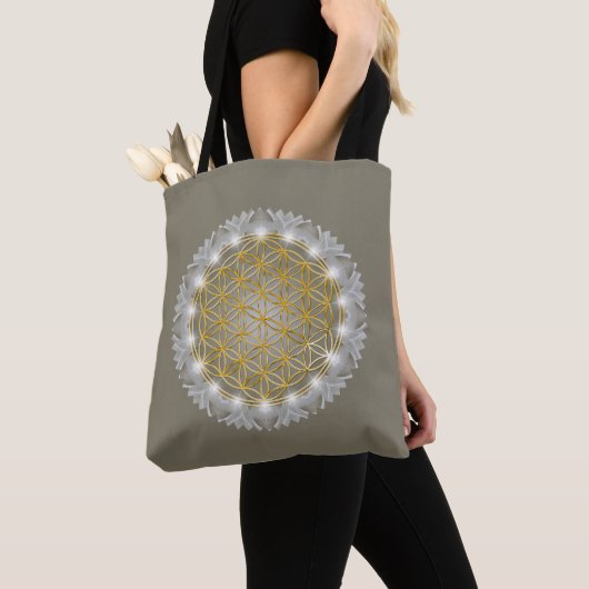 LEVENSSTROOM - Heilige Geometrie Licht 1 Tote Bag (Dichtbij)