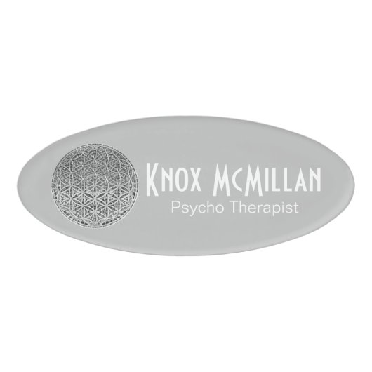 LEVENSSTROOM - Medal Silver Naambadge (Voorkant)