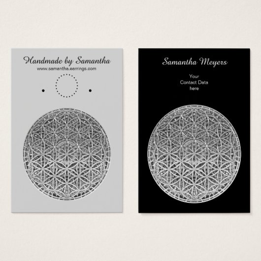 LEVENSSTROOM - Medal Silver Visitekaartje (Voorkant /achterkant)