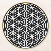 LEVENSSTROOM MYSTISCH SYMBOOL RONDE KARTONNEN ONDERZETTER (Voorkant)