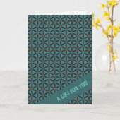 LEVENSSTROOM - postzegel 2 Kaart (Gele Bloem)