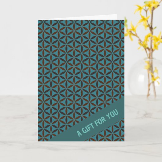 LEVENSSTROOM - postzegel 2 Kaart (Gele Bloem)