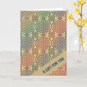 LEVENSSTROOM - roosterpatroon 1 Kaart (Gele Bloem)