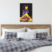 LEVENSSTROOM TATTOO DMT SPIRITUELE GRAFFITI RETRO CANVAS AFDRUK (Insitu (Slaapkamer))