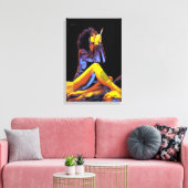 LEVENSSTROOM TATTOO DMT SPIRITUELE GRAFFITI RETRO CANVAS AFDRUK (Insitu (Woonkamer))