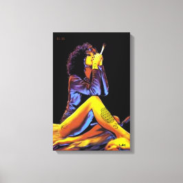 LEVENSSTROOM TATTOO DMT SPIRITUELE GRAFFITI RETRO CANVAS AFDRUK