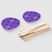 LEVENSSTROOM - violet lichtpatroon Handwaaier (Niet-gemonteerd)