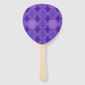 LEVENSSTROOM - violet lichtpatroon Handwaaier (Achterkant)