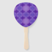 LEVENSSTROOM - violet lichtpatroon Handwaaier (Voorkant)