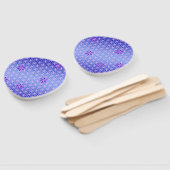 LEVENSSTROOM - violet roze patroon Handwaaier (Niet-gemonteerd)