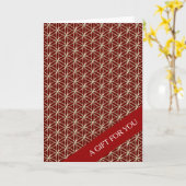LEVENSSTROOM - wit goudpatroon Kaart (Gele Bloem)