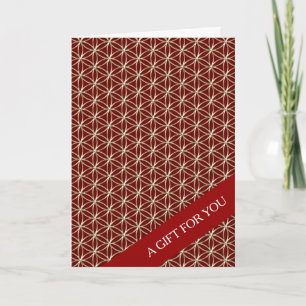 LEVENSSTROOM - wit goudpatroon Kaart