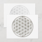 LEVENSSTROOM - zilver Briefkaart (Voorkant / Achterkant)