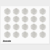 LEVENSSTROOM - zilver Ronde Sticker (Vel)