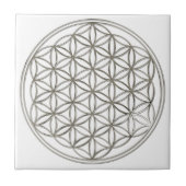 LEVENSSTROOM - zilver Tegeltje (Voorkant)