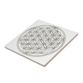 LEVENSSTROOM - zilver Tegeltje (Zijkant)