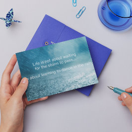 Levensstruiken Inspirerend Quote Rain Foto Briefkaart