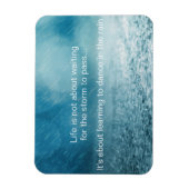 Levensstruiken Inspirerend Quote Rain Foto Magneet (Verticaal)