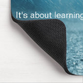 Levensstruiken Inspirerend Quote Rain Foto Muismat (Hoek)