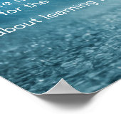 Levensstruiken Inspirerend Quote Rain Foto Poster (Hoek)