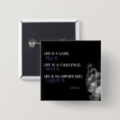 Levenssucces Inspirerend Button (Voorkant /achterkant)