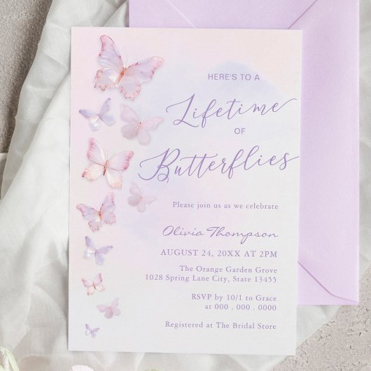 Levenstijd van vlinders Vrijgezellenfeest Kaart